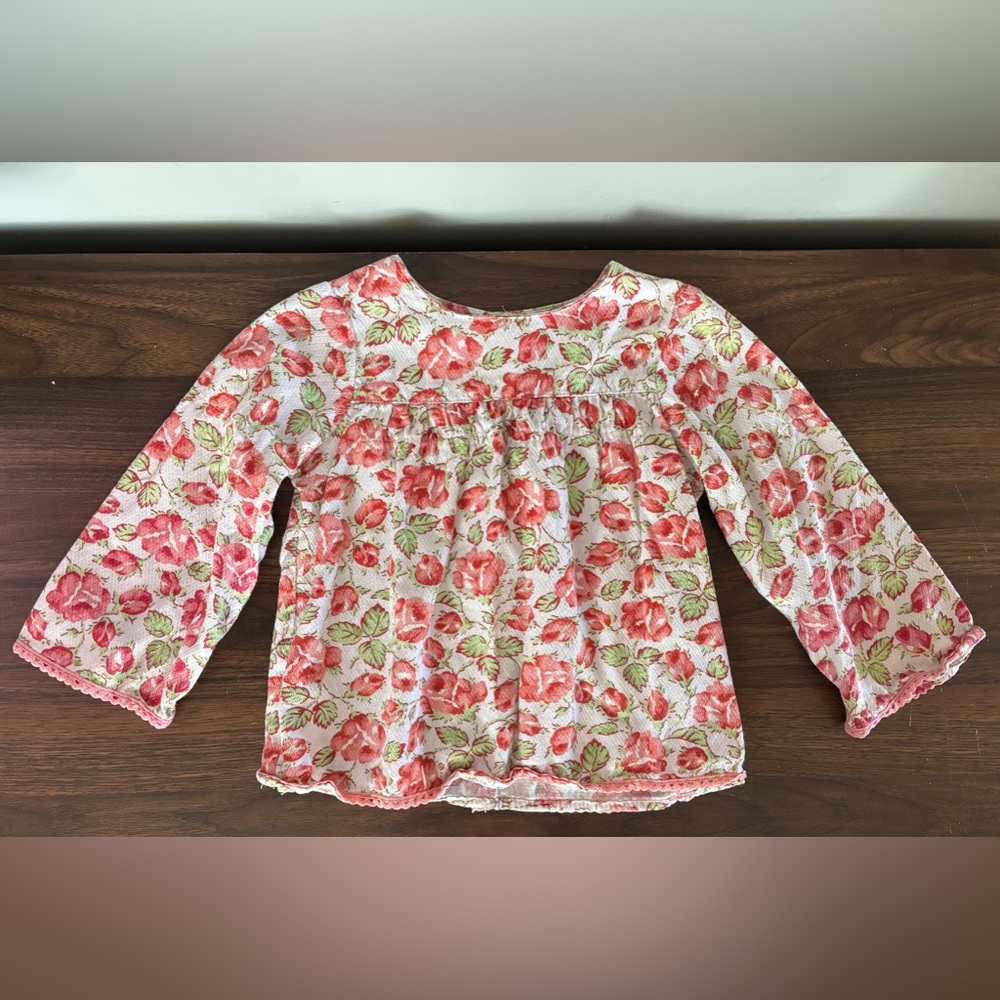 Baby Lulu floral shirt, size 3T.  Fits more like 18 months.